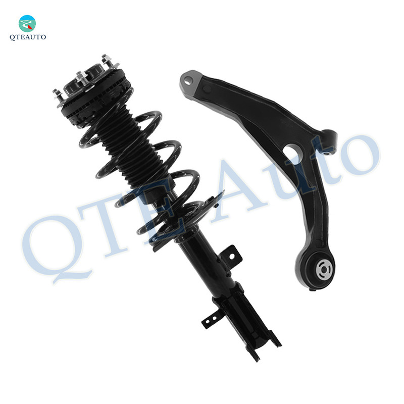 Front Left Lower Control Arm-Quick Complete Strut-Coil Spring Assembly For 2007-2009 Chrysler Sebring