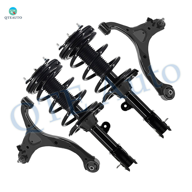 Set of 4 Front Lower Control Arm Ball Joint-Quick Complete Strut-Coil Spring Assembly Replacement For 2007-2009 Hyundai Santa FE GLS