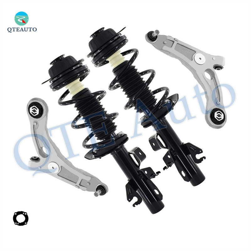Set of 4 Front Lower Control Arm Ball Joint-Quick Complete Strut-Coil Spring Assembly Replacement For 2015-2017 Chrysler 200 FWD