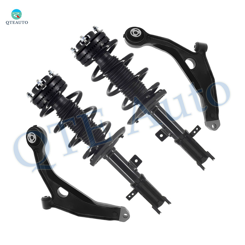 Set of 4 Front Lower Control Arm-Quick Complete Strut-Coil Spring Assembly Replacement Fit For 2008-2014 Dodge Avenger V6