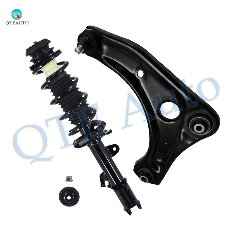Front Left Lower Control Arm Ball Joint-Quick Complete Strut-Coil Spring Assembly For 2014-2019 Nissan Versa Note