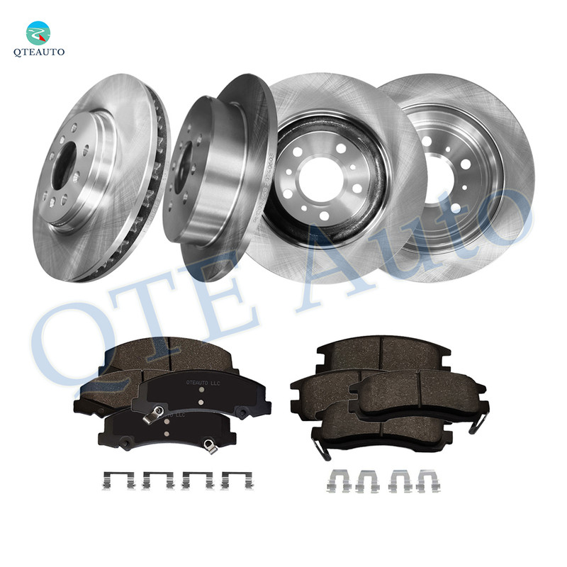 Set of 12 Front 322.95mm-Rear 278mm Brake Disc Rotors-Ceramic Brake Pad Kit For 2008 Buick Lacrosse