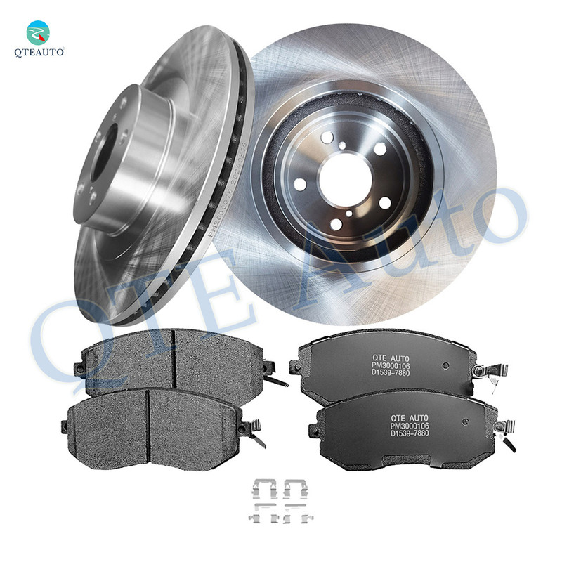 Set of 6 Front 293mm Brake Disc Rotors-Ceramic Brake Pad Kit For 2013 2014 Subaru Legacy