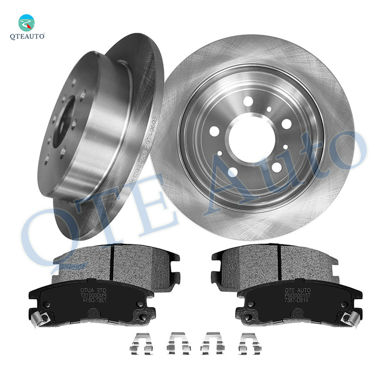 Set of 6 Rear 278mm Brake Disc Rotors-Ceramic Brake Pad Kit For 2000-2008 Chevrolet Impala