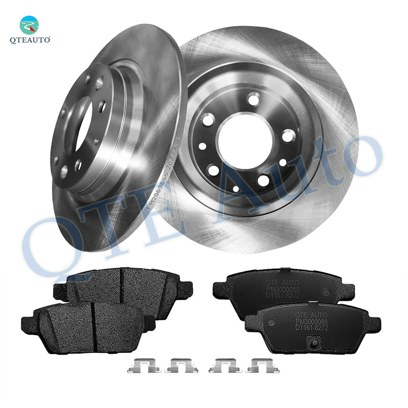 Set of 6 Rear 280mm Brake Disc Rotors-Ceramic Brake Pad Kit For 2006-2012 Ford Fusion