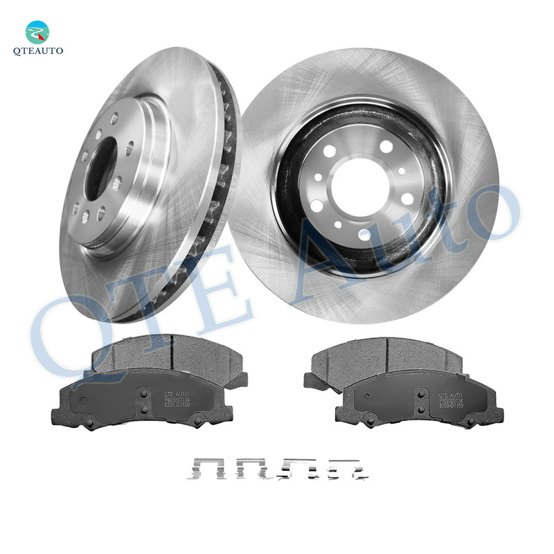 Set of 6 Front 322.95mm Brake Disc Rotors-D1159 8269 Ceramic Brake Pad Kit For 2014-2016 Chevrolet Impala Limited