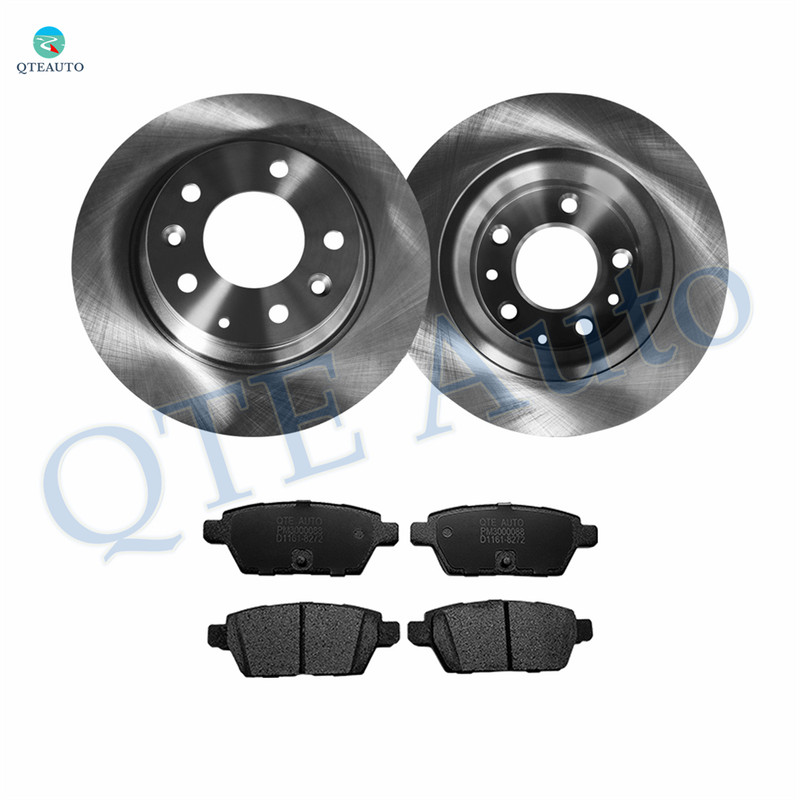 Set of 6 Rear 280mm Brake Disc Rotors-Ceramic Brake Pad Kit For 2006 2007 Mazda 6