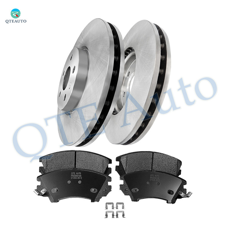 Set of 6 Front 321mm Brake Disc Rotors-Ceramic Brake Pad Kit For 2014-2016 Buick Lacrosse