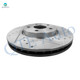 Set of 16 Front 321mm-Rear 303mm Drilled Slotted Brake Disc Rotors-Ceramic Brake Pad Kit-Wheel Hub Bearing Assembly For 2010-2017 Chevrolet Equinox