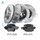 Set of 12 Front 316mm-Rear 286mm Brake Disc Rotors-Ceramic Brake Pad Kit For 2010-2012 Subaru Legacy