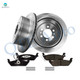 Set of 6 Rear 348mm Brake Disc Rotor-Ceramic Brake Pad Kit For 2006-2008 Lincoln Mark LT