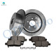 Set of 6 Rear 308mm Brake Disc Rotors-Ceramic Brake Pad Kit For 2008 Infiniti FX45