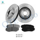 Set of 6 Front 320mm Brake Disc Rotors-Ceramic Brake Pad Kit For 2007-2014 Ford Edge