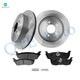 Set of 6 Rear 334mm Brake Disc Rotors-Ceramic Brake Pad Kit For 2002 Lincoln Blackwood