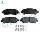 Set of 12 Front 328mm-Rear 309mm Brake Disc Rotors-Ceramic Brake Pad Kit For 2008-2013 Toyota Highlander