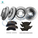 Set of 12 Front 350mm-Rear 348mm Brake Disc Rotors-Ceramic Brake Pad Kit For 2014-2018 Ford F-150