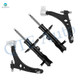 Set of 4 Front Lower Control Arm Ball Joint-Suspension Strut Assembly For 2017-2019 Buick Lacrosse