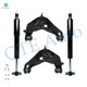 Set of 4 Front Lower Control Arm Ball Joint-Shock Absorber For 2001-2005 Ford Explorer Sport Trac Monotube Performance Upgrade