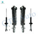 Set of 4 Front Quick Complete Strut-Coil Spring-Rear Strut  For 1990-1993 Honda Accord