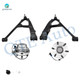 Set of 4 Front Lower Control Arm Ball Joint-Wheel Hub Bearing Assembly For 2005 2006 GMC Sierra 1500