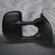 Right Passenger Side Mirror, Manual Adjust Non-Heated Textured Black Manual Folding For 1999-2007 Ford F-250 Super Duty
