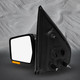 Left Driver Side Mirror, Power Heated Chrome Manual Folding with Turn Signal Light For 2009 2010 Ford F-150