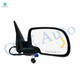 Right Passenger Side Mirror, Power Heated Manual Folding with Turn Signal Light For 2003-2006 Chevrolet Avalanche 2500