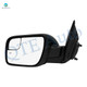 Left Driver Side Mirror, Power Heated Paintable Manual Folding with Turn Signal Light For 2016-2019 Ford Explorer