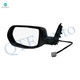 Left Driver Side Mirror, Power Non-Heated Textured Black Manual Folding For 2007-2011 Honda CR-V