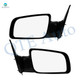 Driver & Passenger Side Mirrors, Left-Right Manual Adjust Non-Heated Paintable Manual Folding For 1992-1999 GMC C1500 Suburban, Door Mirror Pair of 2