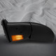 Left Driver Side Mirror, Power Heated Manual Folding with Turn Signal Light For 2007 Chevrolet Silverado 1500 HD Classic