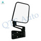 Right Passenger Side Mirror, Manual Adjust Non-Heated Paintable Manual Folding For 1987-1995 1997-2002 Jeep Wrangler