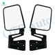 Driver & Passenger Side Mirrors, Left-Right Manual Adjust Non-Heated Paintable Manual Folding For 1987-1995 1997-2002 Jeep Wrangler, Door Mirror Pair of 2