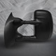 Left Driver Side Mirror, Manual Adjust Non-Heated Textured Black Manual Folding For 1999-2007 Ford F-250 Super Duty