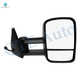 Right Passenger Side Mirror, Power Heated Textured Black Manual Folding For 2007 GMC Sierra 3500 Classic