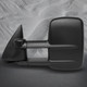 Left Driver Side Mirror, Power Heated Textured Black Manual Folding For 2007 GMC Sierra 3500 Classic