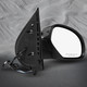 Driver & Passenger Side Mirrors, Left-Right Power Heated Chrome Manual Folding For 2007-2014 GMC Yukon, Door Mirror Pair of 2