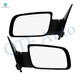 Driver & Passenger Side Mirrors, Left-Right Power Non-Heated Paintable Manual Folding For 1988-1999 GMC C1500, Door Mirror Pair of 2