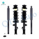 Set of 4 Front Quick Complete Strut-Coil Spring Assembly-Rear Complete Shock Absorber Kit For 2014-2019 Nissan Versa Note
