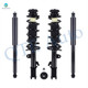 Set of 4 Front Quick Complete Strut-Coil Spring Assembly-Rear Complete Shock Absorber Kit For 2014-2019 Nissan Versa Note