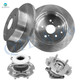 Set of 4 Rear 281mm Brake Disc Rotors-Wheel Hub Bearing Assembly For 2006-2018 Toyota RAV4