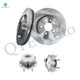 Set of 4 Front 325mm Brake Disc Rotors-Wheel Hub Bearing Assembly For 2010-2019 Lincoln MKT Set of 4 Front 325mm Brake Disc Rotors-Wheel Hub Bearing Assembly For 2010-2019 Lincoln MKT