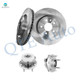 Set of 4 Front 325mm Brake Disc Rotors-Wheel Hub Bearing Assembly For 2010-2019 Ford Taurus