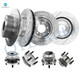 Set of 8 Front 294mm-Rear 302mm Drilled Slotted Brake Disc Rotors-Wheel Hub Bearing Assembly For 2007-2010 Chrysler Sebring Set of 8 Front 294mm-Rear 302mm Drilled Slotted Brake Disc Rotors-Wheel Hub Bearing Assembly For 2007-2010 Chrysler Sebring