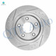 Set of 4 Rear 305mm Drilled Slotted Brake Disc Rotors-Wheel Hub Bearing Assembly For 2008-2011 Chrysler Town & Country