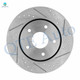 Set of 8 Front 302mm-Rear 328mm Drilled Slotted Brake Disc Rotors-Wheel Hub Bearing Assembly For 2015 2016 Chrysler Town & Country