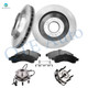 Set of 8 Front 305mm Brake Disc Rotors-Ceramic Brake Pad Kit-Wheel Hub Bearing Assembly For 2002-2004 Oldsmobile Bravada Set of 8 Front 305mm Brake Disc Rotors-Ceramic Brake Pad Kit-Wheel Hub Bearing Assembly For 2002-2004 Oldsmobile Bravada