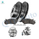 Set of 8 Front Wheel Hub Bearing Assembly-305mm Brake Disc Rotors-Ceramic Brake Pad Kit For 2004 2005 Chevrolet Express 2500 Set of 8 Front Wheel Hub Bearing Assembly-305mm Brake Disc Rotors-Ceramic Brake Pad Kit For 2004 2005 Chevrolet Express 2500