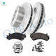 Set of 8 Front Wheel Hub Bearing Assembly-325mm Drilled Slotted Brake Disc Rotors-Ceramic Brake Pad Kit For 2006-2017 Chevrolet Express 3500 Set of 8 Front Wheel Hub Bearing Assembly-325mm Drilled Slotted Brake Disc Rotors-Ceramic Brake Pad Kit For 2006-2017 Chevrolet Express 3500