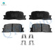 Set of 16 Front 296mm-Rear 269mm Brake Disc Rotors-Wheel Hub Bearing Assembly-Ceramic Brake Pad Kit For 2002 2003 Lexus ES300 Set of 16 Front 296mm-Rear 269mm Brake Disc Rotors-Wheel Hub Bearing Assembly-Ceramic Brake Pad Kit For 2002 2003 Lexus ES300
